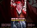 How Yoriichi Survived 80 Years With Curse Mark 😨🔥 #shorts #demonslayer #yoriichi