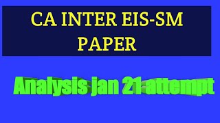 CA#INTER #EIS-SM PAPER ANALYSIS & REVIEW JAN21