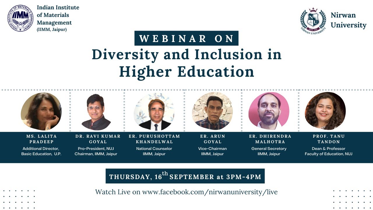 Webinar on Diversity and Inclusion in Higher Education - YouTube