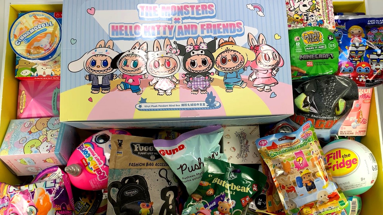 ノベルティ　色々詰め合わせ　ピョンちゃんBOX Pop Mart Labubu x Hello Kitty & Friends - Unboxing Toys - 62
