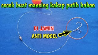 Cara Membuat Rangkaian Pancing Kakap Barramundi Anti Mocel