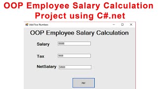 OOP Employee Salary Calculation Project using C#.net