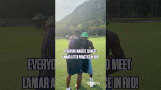 Lamar Jackson is a star in Brazil. #ravens #nfl #football
