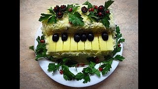 Салат БЕЛЫЙ РОЯЛЬ. Новогодний стол 2019. Салат БЕЛЫЙ РОЯЛЬ. Новогодний стол 2019.