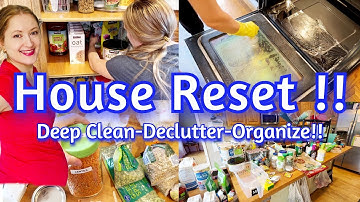 CLEAN DECLUTTER ORGANIZE!! HOUSE RESET!! CLEANING VIDEOS // CLEANING MOTIVATION!