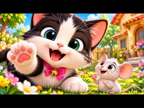 😺 Meow Meow Billi | Funny Cat Song | Billi Karti Meow Meow | Learn Animal Sounds | Kitto Rhymes