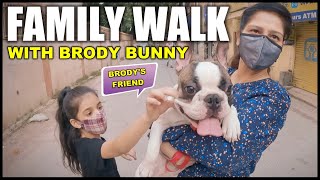 Guneet PAPA ko Kya Gift Kar rai hai and On Family Walk with Our Dogs Brody Bunny | Harpreet SDC