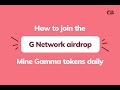 New crypto mining 2024 mine gamma tokens daily in the g network crypto mining app