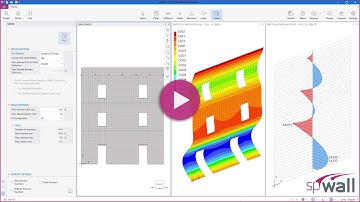 spWall Solver Options, Mesh Optimization, Graphical Results and Tables