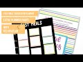Easy Meals Idea Page- Extra Planner Page