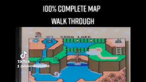 Super Mario World (SNES) 100% Complete Map Walk Through