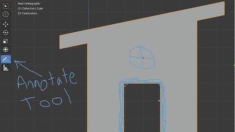 3D Modeling in Blender 2.8 #3 - How to use the Annotate Tool 1.