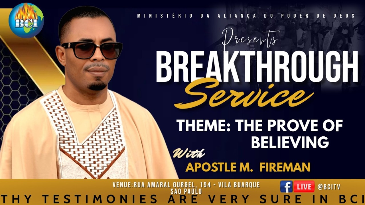 #BCI SUNDAY BREAKTHROUGH COVENANT SERVICE || WITH APOSTLE MALIK FIREMAN  22-02-2026
