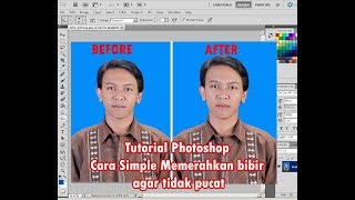 Photoshop Cara Memerahkan bibir agar tidak pucat | Tutorial screenshot 5