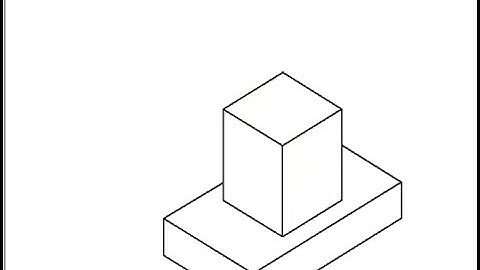 Isometric projection Problem No 21 Engineering drawing, Isometric Computer Aided engineering drawing