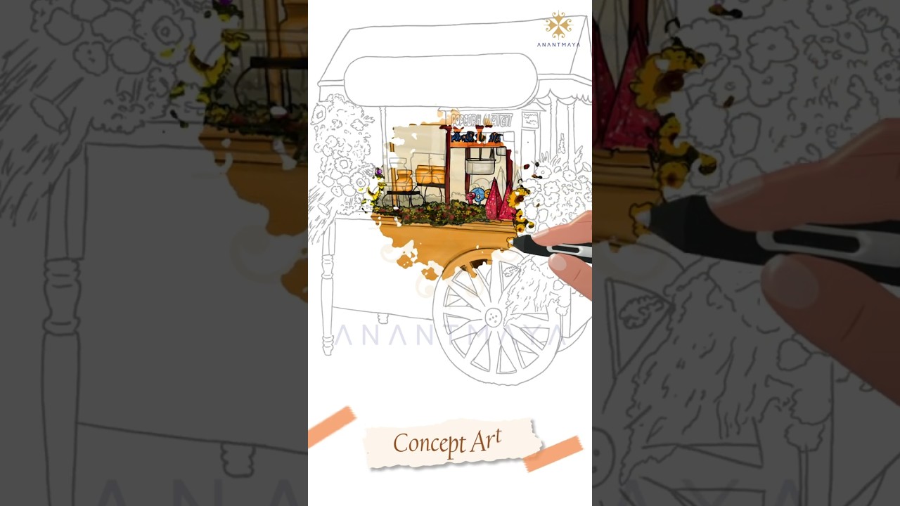 Concept Art Wedding Invitation Video | Modern Digital Wedding Card Design | Custom E-Invite