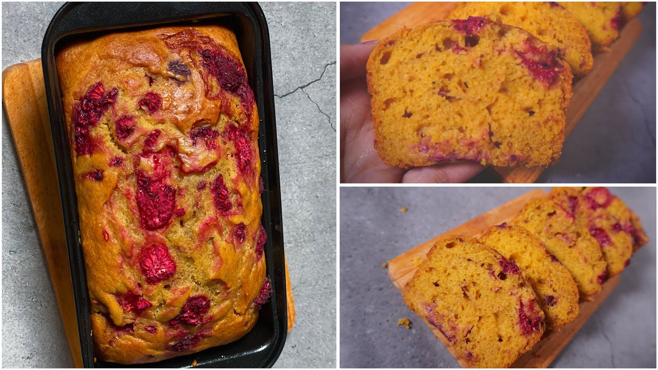 Taste of Summer: Eggless Mango Raspberry Tea Cake Recipe |Tea cake Recipe | Quick and Easy Recipe
