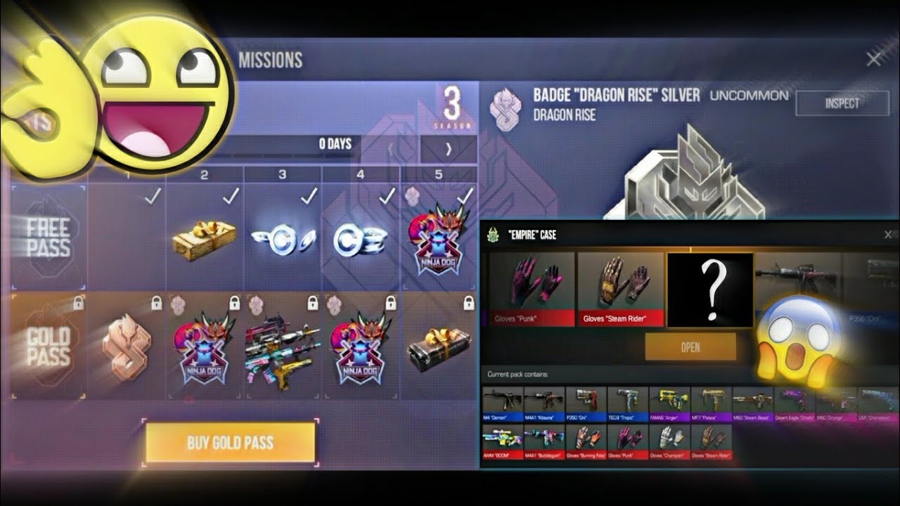 Standoff 2 Buying Gold Pass on the last day + 10 Case opening (Expect