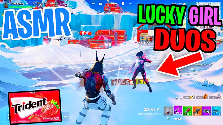 ASMR Gaming 😴 Fortnite OG Lucky Girl Duo! Relaxing Gum Chewing 🎮🎧 Controller Sounds + Whisper💤
