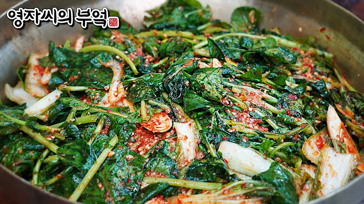 35년전 대박 보리밥집 사장님께 배운 얼갈이열무김치 레시피, 밥에 석석 비벼드셔유👍