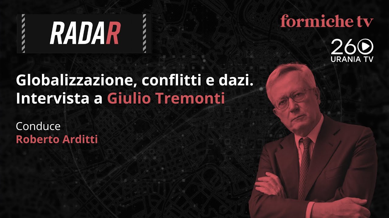 Radar | Globalizzazione, conflitti e dazi. Intervista a Giulio Tremonti