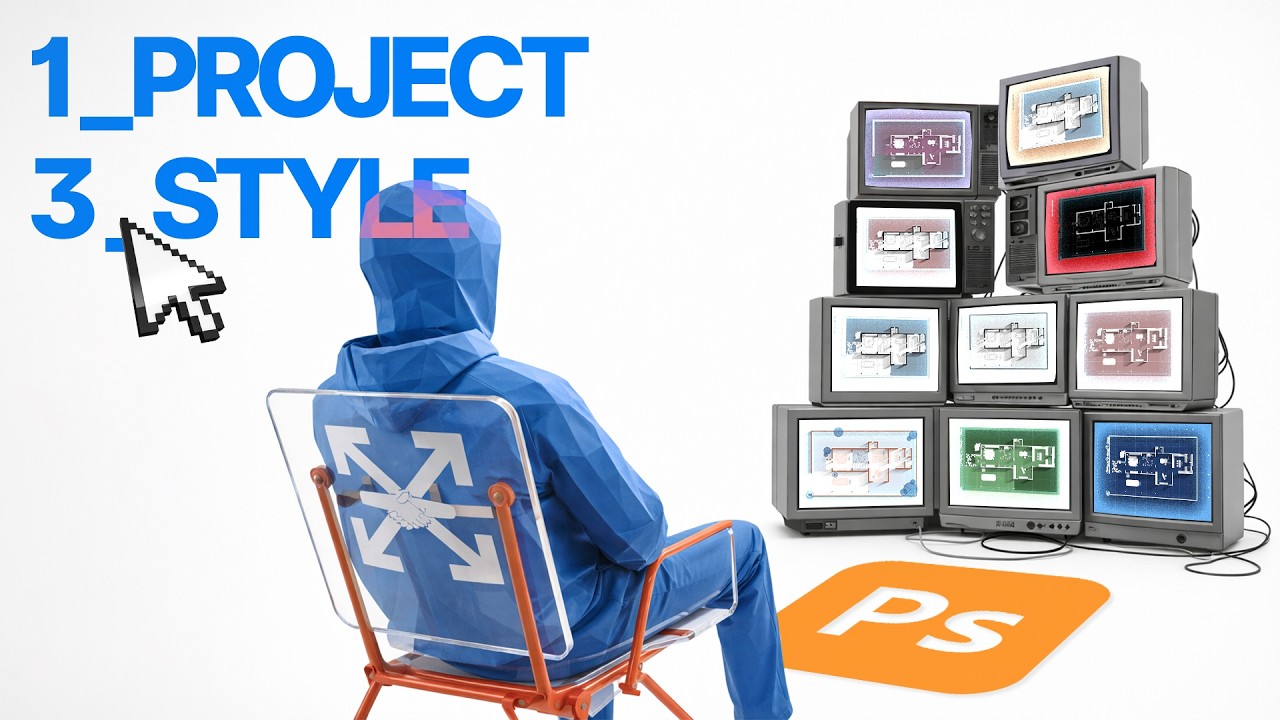 How to create a floor plan in 3 different styles!