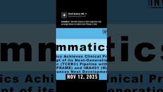 **Immatics**' IMA402 shows a 30% response rate at target doses in solid tumor Phase 1 trial.