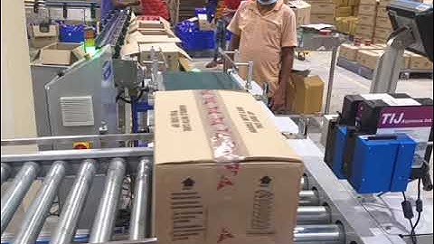 online check weighing system with reject mechanism #checkweigher