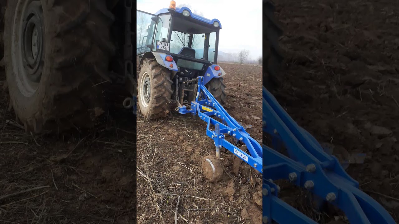 Tokat turhal uluöz köyünden tarla sürümü TT55 4 lü 11numara - YouTube