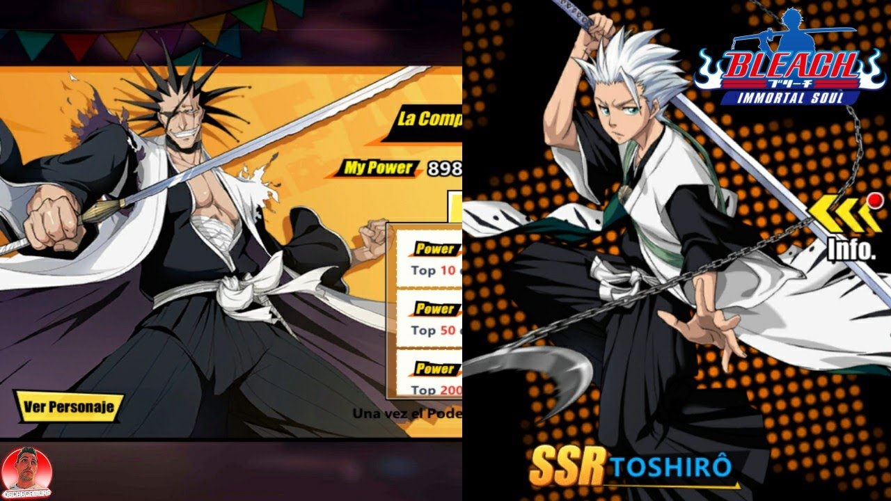 Cómo Obtener Gratis Toshiro SRR y Kenpachi UR Bleach Inmortal Soul