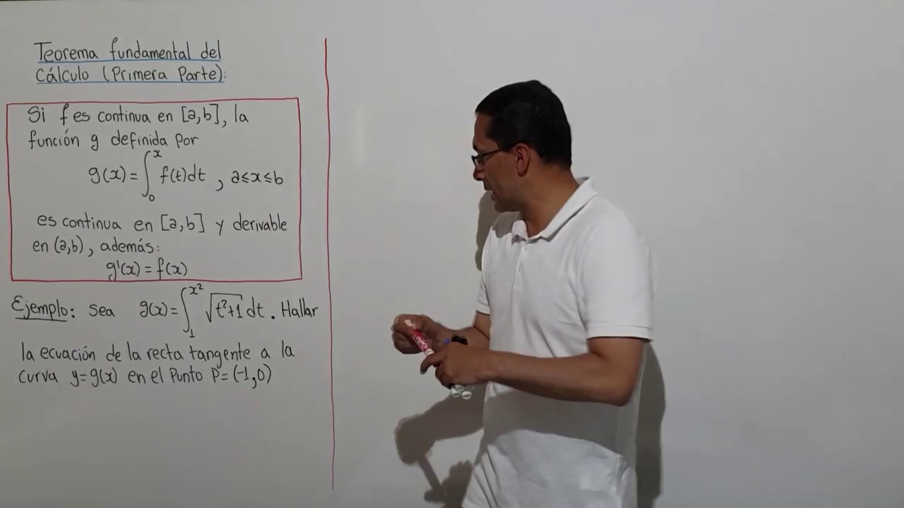 Recta tangente de una función definida a partir de una integral