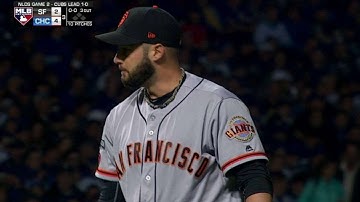 SF@CHC Gm2: Kontos strikes out Baez in the 3rd inning