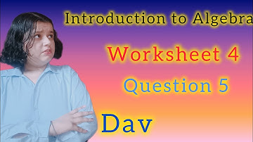 DAV Class-6 Chapter-6(Introduction to Algebra) Lecture-14 Worksheet-4(Q-