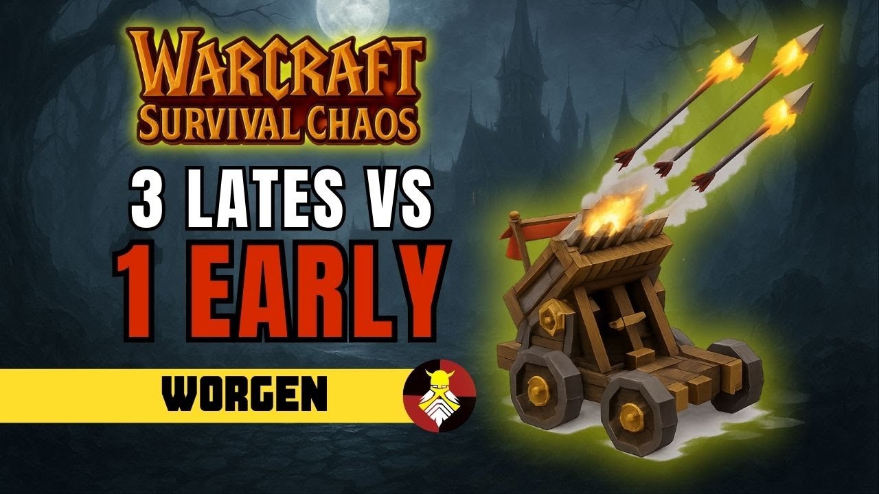 Una jugada muy GREEDY sale bien?? | Warcraft 3 Survival Chaos (WORGEN)