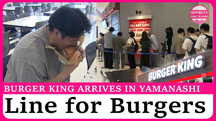 Huge line for Burger King in Japan Yamanashi's first store