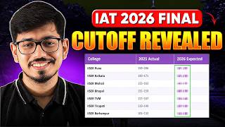 🚨 IAT 2026 Cutoff REVEALED! 😱 Safe Rank to Get Every IISER | Counselling Guide