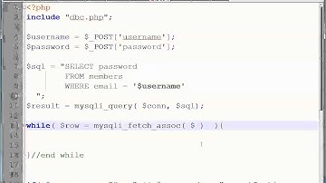 PHP Login Step 9. Comparing DB Password with Password Provided