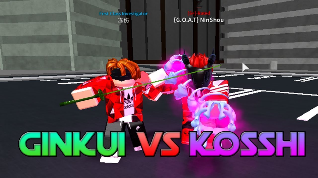 Roblox Ro Ghoul Kosshi Vs Ginkui Youtube - fighting with the new kagune kosshi roblox ro ghoul in