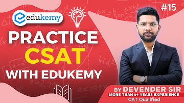CSAT Success: Master UPSC with Devender Sir’s Expert Tips | Video 15 | Edukemy  #upsc #csat #iasprep