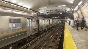 Not in service R62A 1 Train bypassing 168th Street