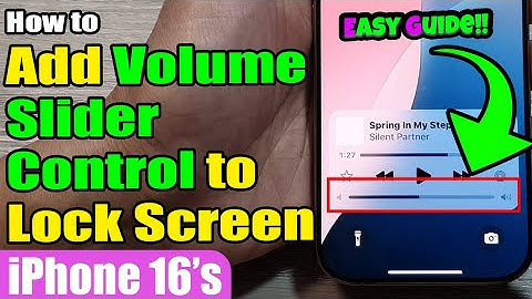 📱 How to Add Volume Slider Control to Lock Screen on iPhone 🔊 | iOS 18 Guide
