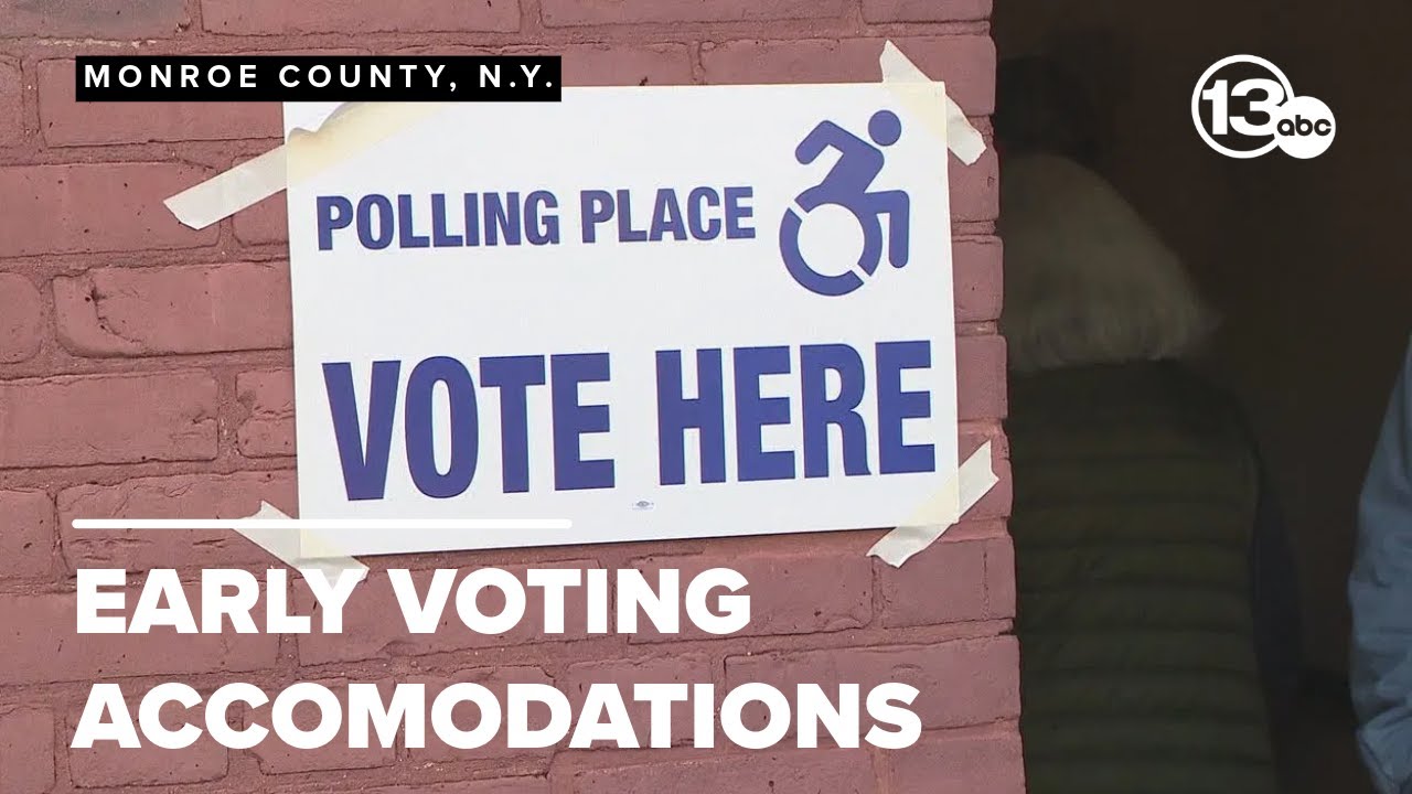Early voters with disabilities offered accommodations at polls - YouTube