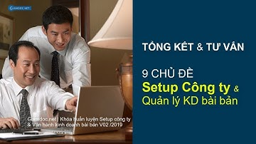 Quản lý công ty bài bản | Tổng kết 9 chuyên đề setup hệ thống quản lý vận hành công ty dành cho CEO