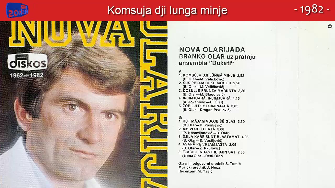 Branko Olar - Komsuja dji lunga minje - (Audio 1982)