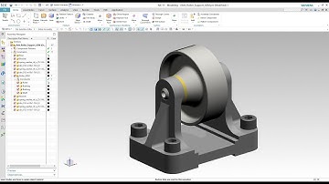 Siemens PLM NX - Topdown Assembly Modeling of Belt Roller Support