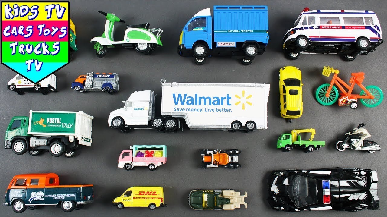 Learn Names & Sounds of Various Trucks for Kids + More Vehicles Video