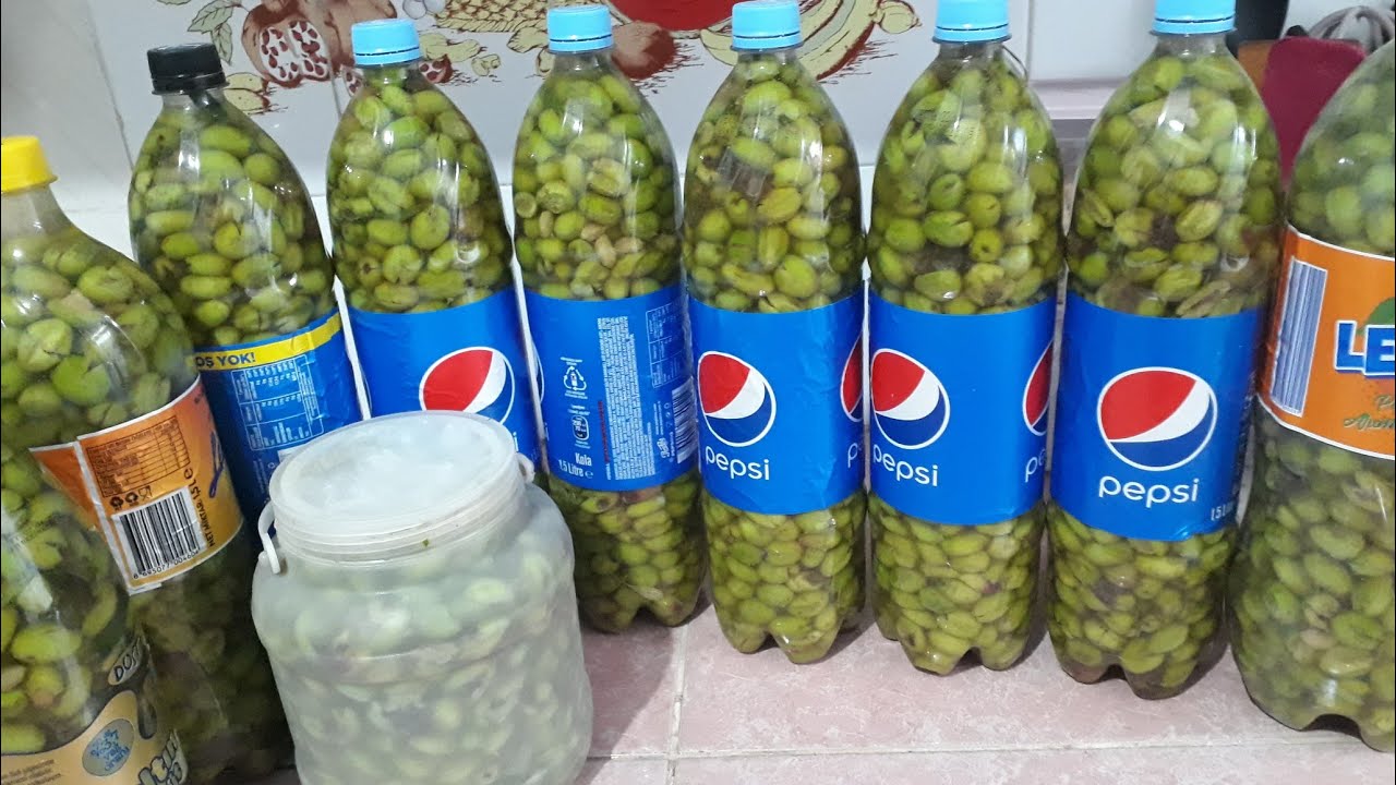 اخدنا زيتون مشان المونة طريقة حفظ اوتكبيس الزيتون😍👍🏻👍🏻