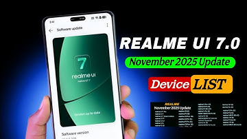 Realme November 2025 Updated Full Device list | realme UI 7.0 Android 16 Update & Top Features ⚡