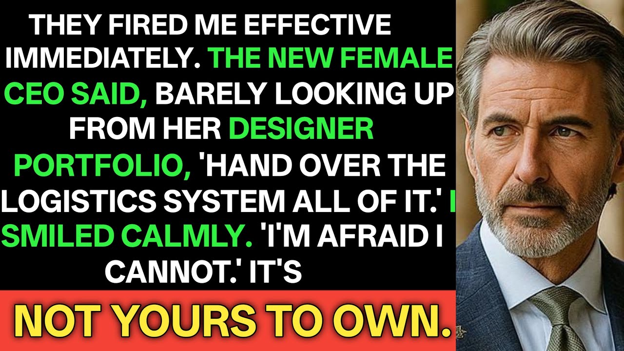 At 9AM, the new CEO fired me—my coworker whispered, “Don’t hand it over,” and hours later I knew why