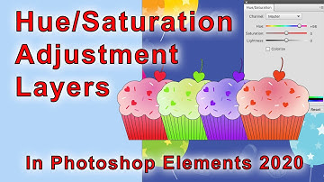 How to Use the Hue Saturation Adjustment Layer in Photoshop Elements 2020